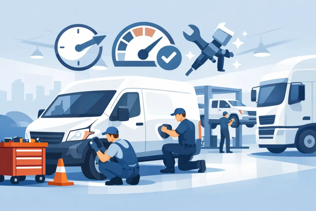 Fleet Vehicle Body Repairs That Reduce Downtime