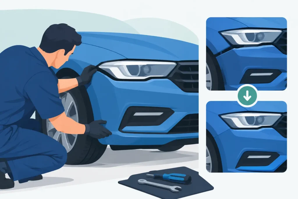 How to Fix Bumper Misalignment After Damage